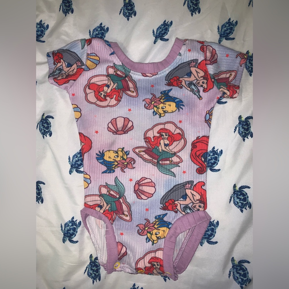 Little mermaid baby leotard